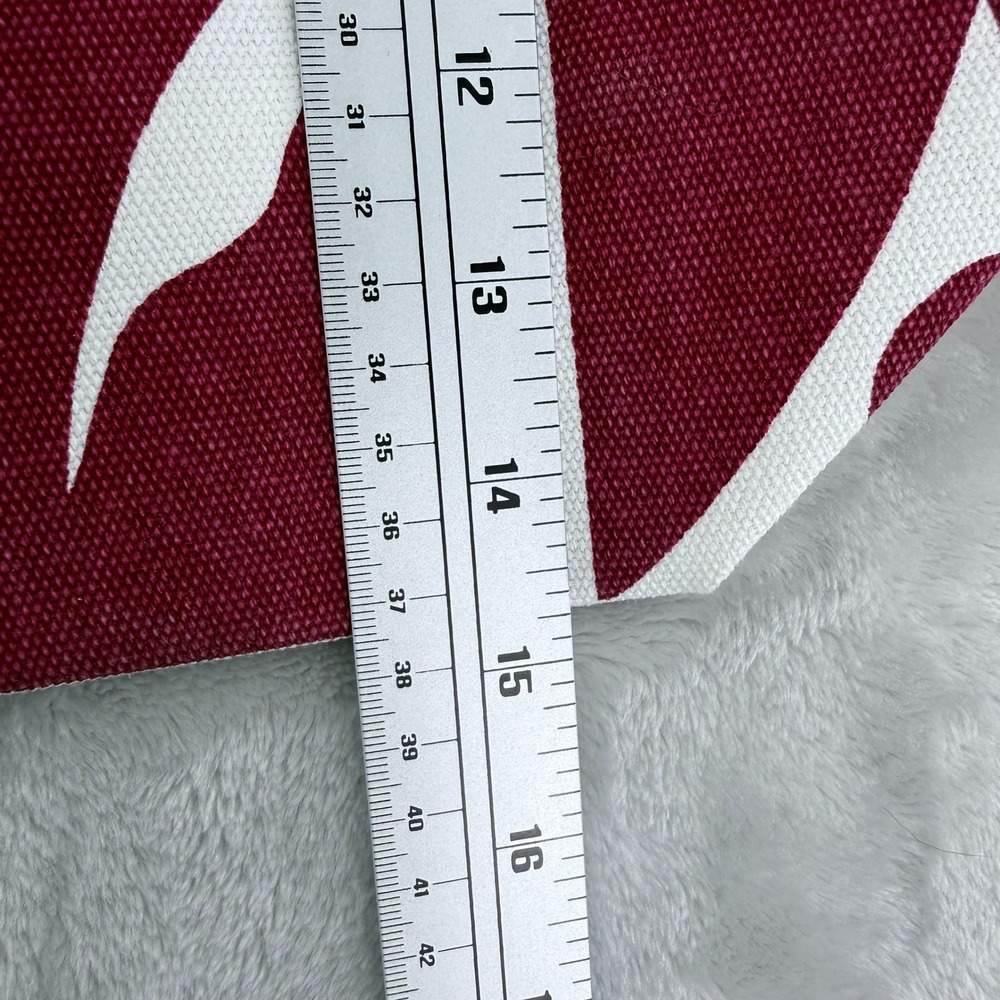 Vuori Cody Hudson Holiday 25 Tote Bag Strawberry Red White Canvas V8187 NEW - Picture 7 of 9